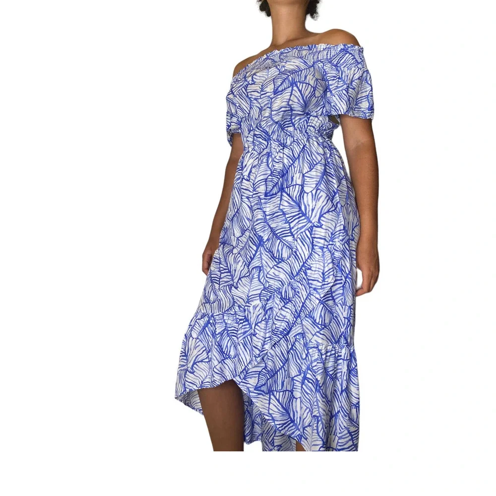 Off the shoulder high-low  maxi dress size 2